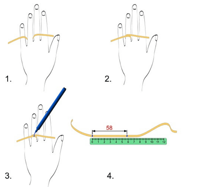 Cách đo nhẫn cưới từ giấy